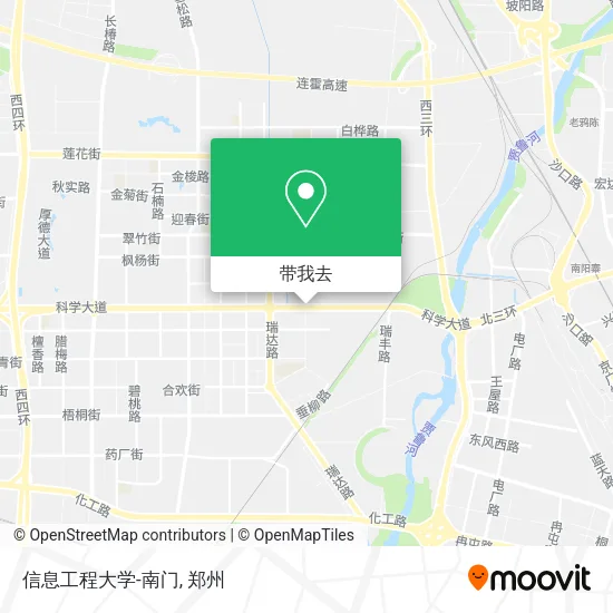 信息工程大学-南门地图