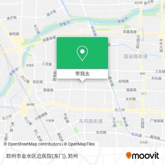 郑州市金水区总医院(东门)地图