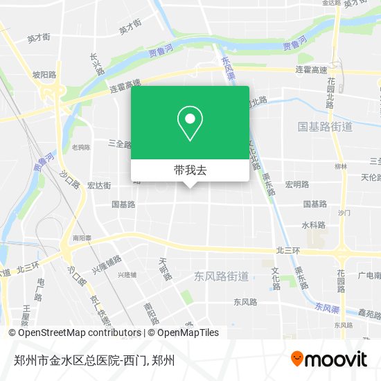 郑州市金水区总医院-西门地图