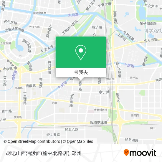 胡记山西油泼面(榆林北路店)地图