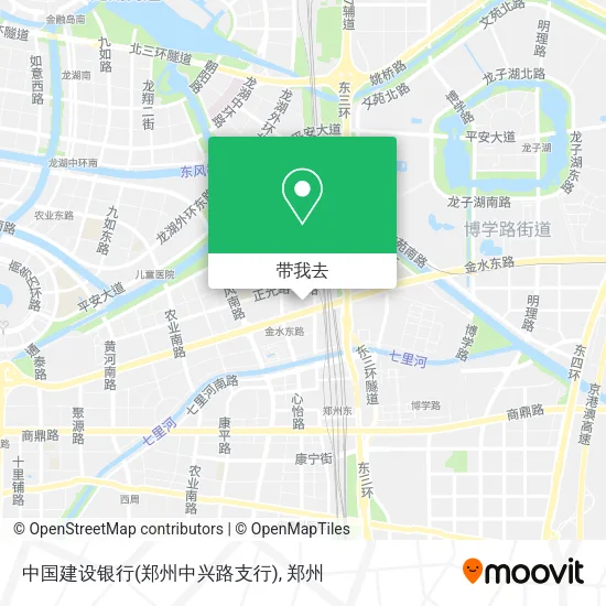 中国建设银行(郑州中兴路支行)地图