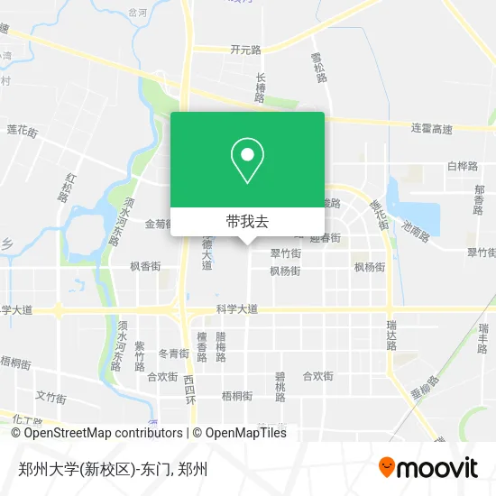 郑州大学(新校区)-东门地图