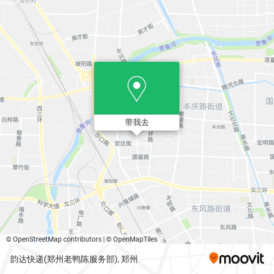 韵达快递(郑州老鸭陈服务部)地图