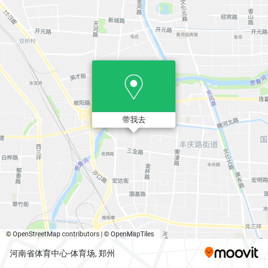 河南省体育中心-体育场地图