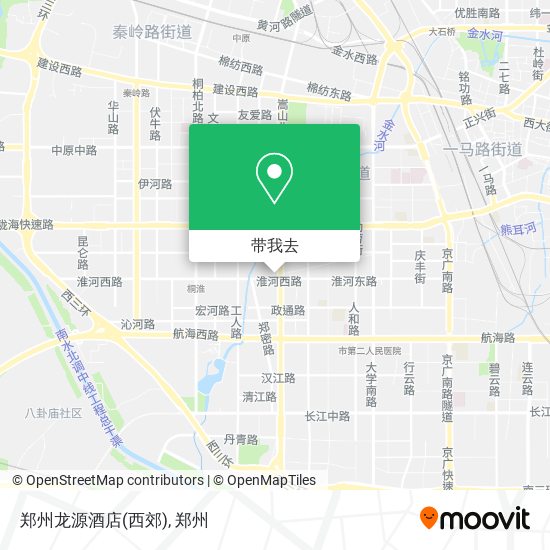 郑州龙源酒店(西郊)地图