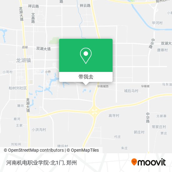 河南机电职业学院-北1门地图