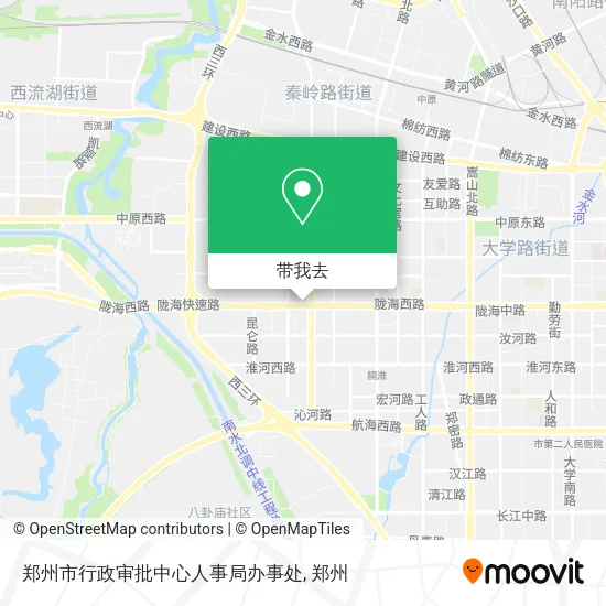郑州市行政审批中心人事局办事处地图