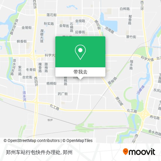 郑州车站行包快件办理处地图