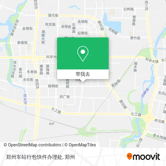 郑州车站行包快件办理处地图