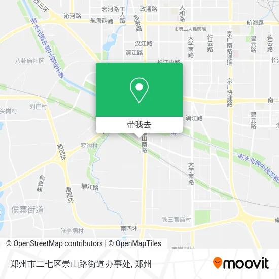 郑州市二七区崇山路街道办事处地图
