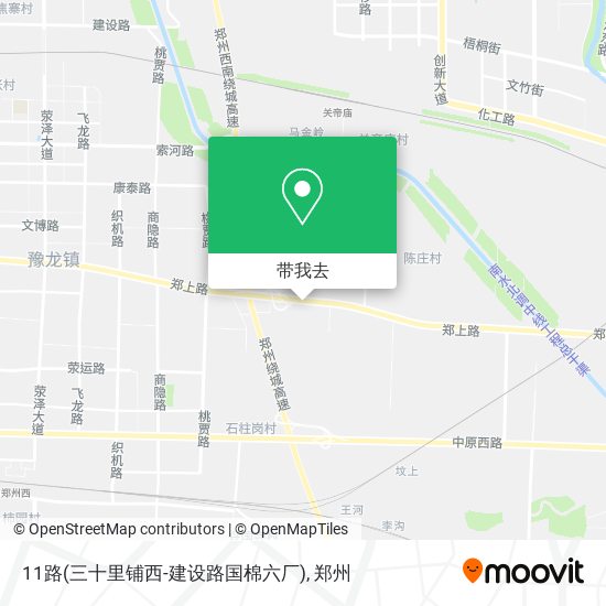 11路(三十里铺西-建设路国棉六厂)地图