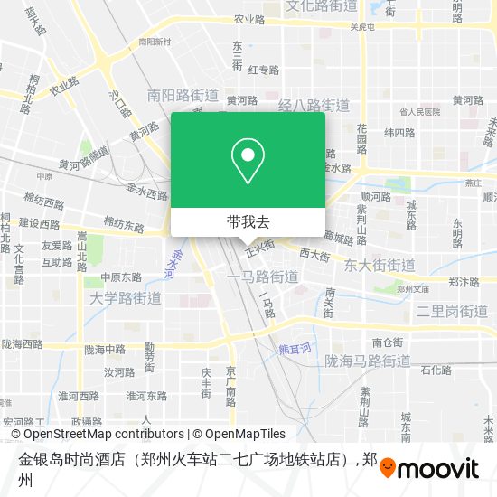 金银岛时尚酒店（郑州火车站二七广场地铁站店）地图