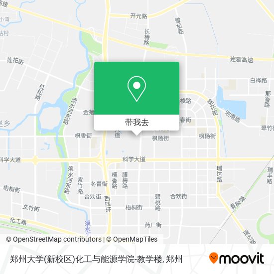 郑州大学(新校区)化工与能源学院-教学楼地图