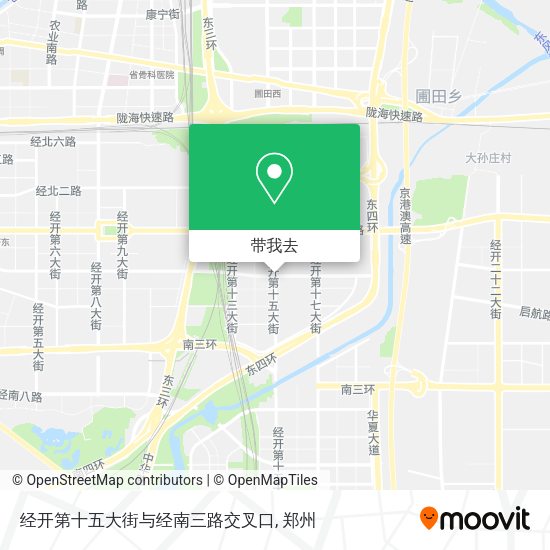 经开第十五大街与经南三路交叉口地图