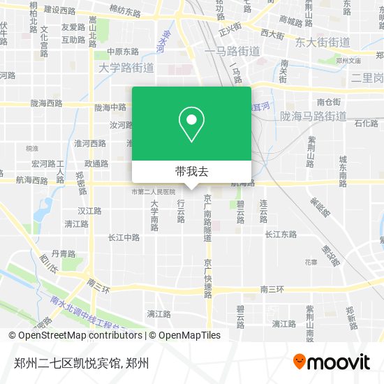 郑州二七区凯悦宾馆地图
