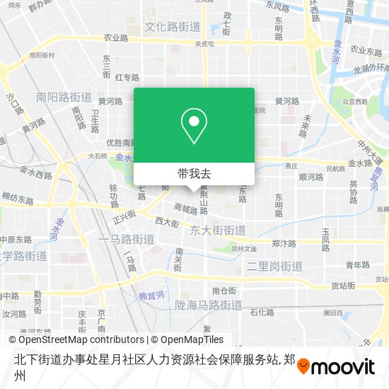 北下街道办事处星月社区人力资源社会保障服务站地图