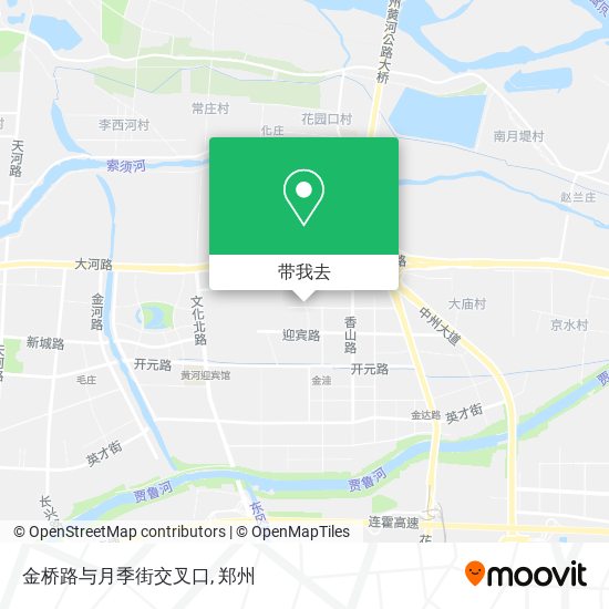 金桥路与月季街交叉口地图