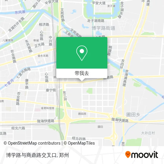 博学路与商鼎路交叉口地图
