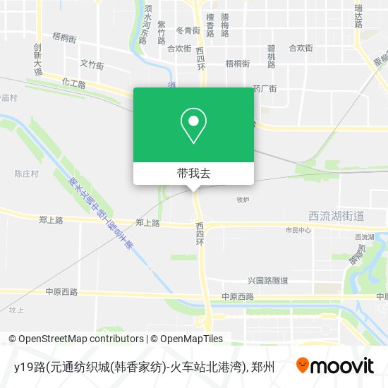 y19路(元通纺织城(韩香家纺)-火车站北港湾)地图