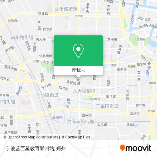 宁波蓝巨星教育郑州站地图