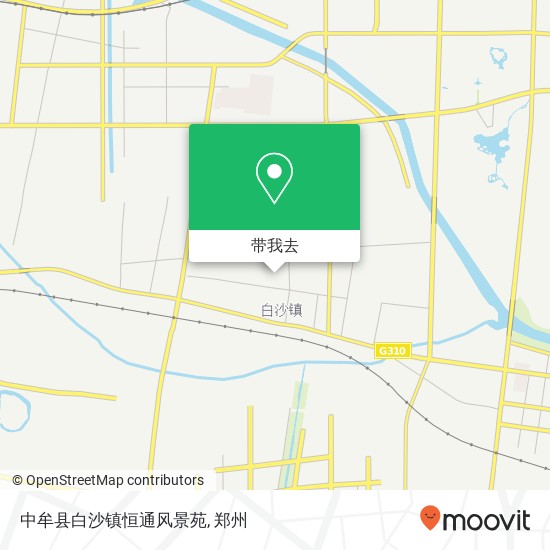 中牟县白沙镇恒通风景苑地图