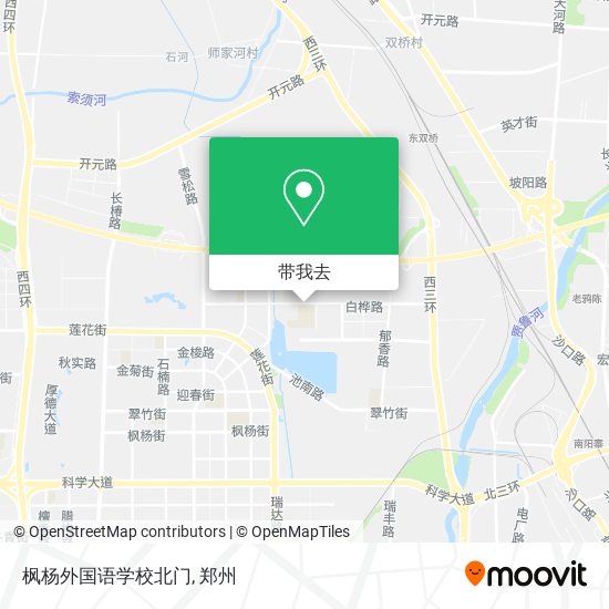 枫杨外国语学校北门地图