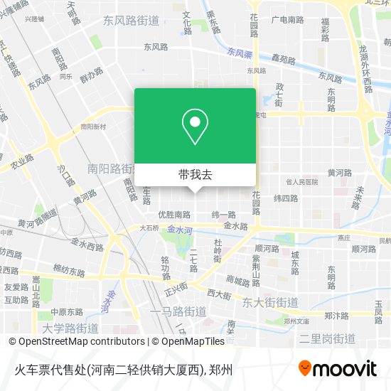 火车票代售处(河南二轻供销大厦西)地图