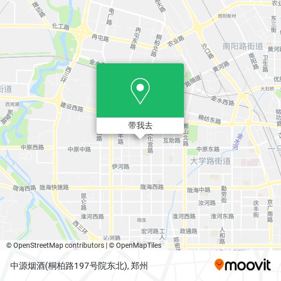 中源烟酒(桐柏路197号院东北)地图