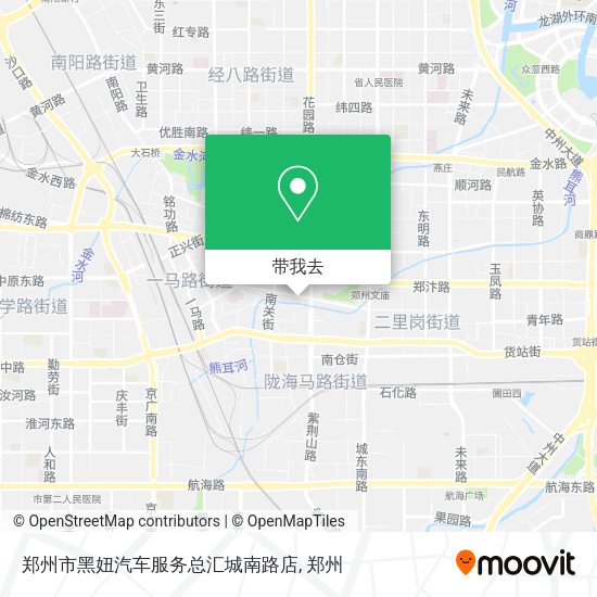 郑州市黑妞汽车服务总汇城南路店地图