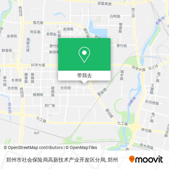 郑州市社会保险局高新技术产业开发区分局地图