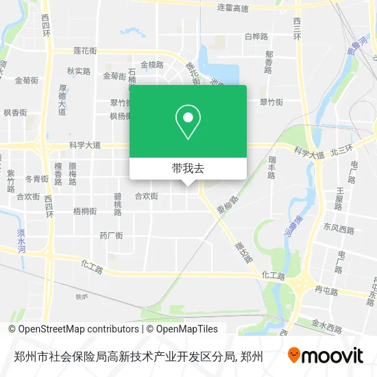 郑州市社会保险局高新技术产业开发区分局地图