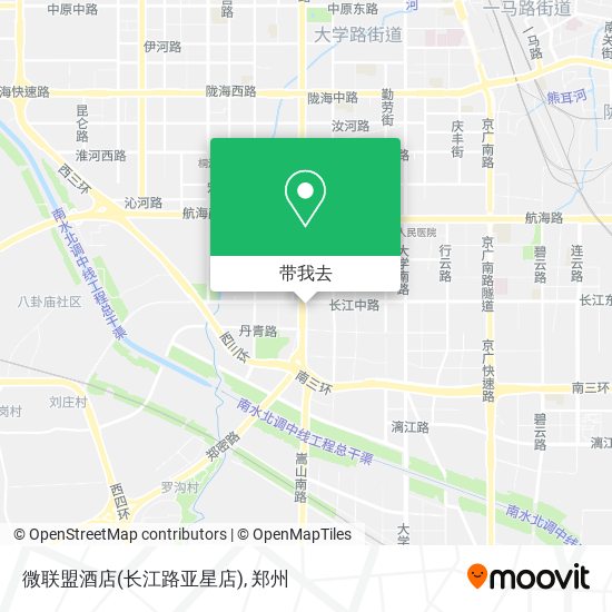 微联盟酒店(长江路亚星店)地图