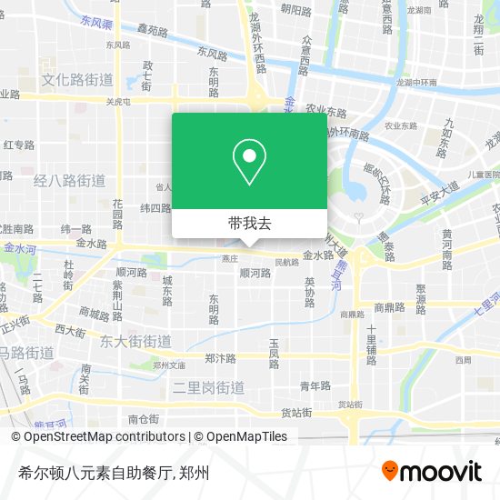 希尔顿八元素自助餐厅地图