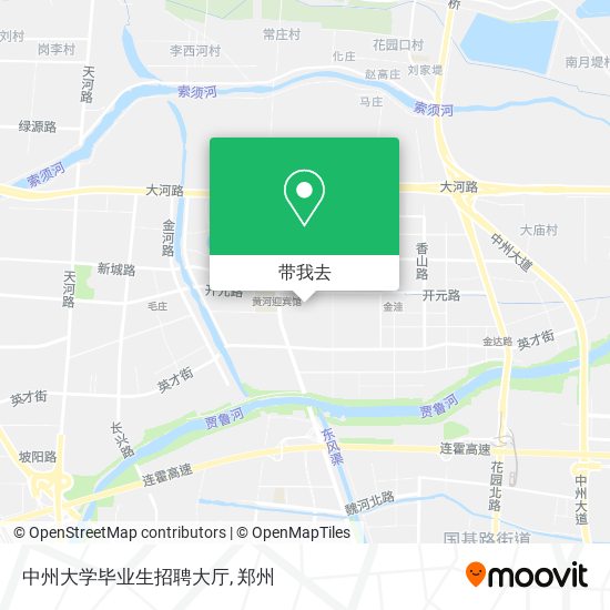 中州大学毕业生招聘大厅地图