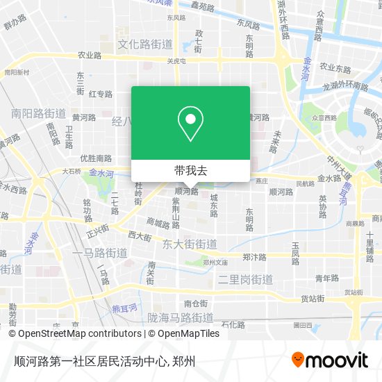 顺河路第一社区居民活动中心地图