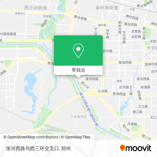 淮河西路与西三环交叉口地图