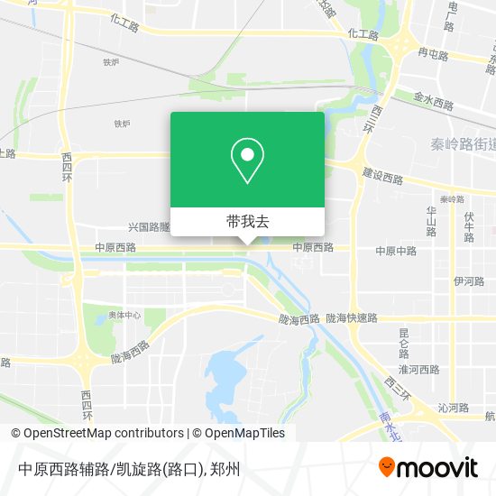 中原西路辅路/凯旋路(路口)地图