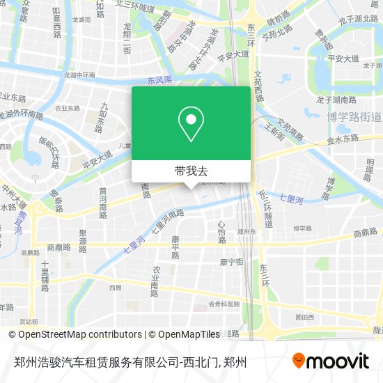 郑州浩骏汽车租赁服务有限公司-西北门地图