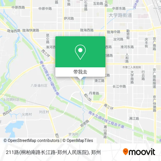 211路(桐柏南路长江路-郑州人民医院)地图