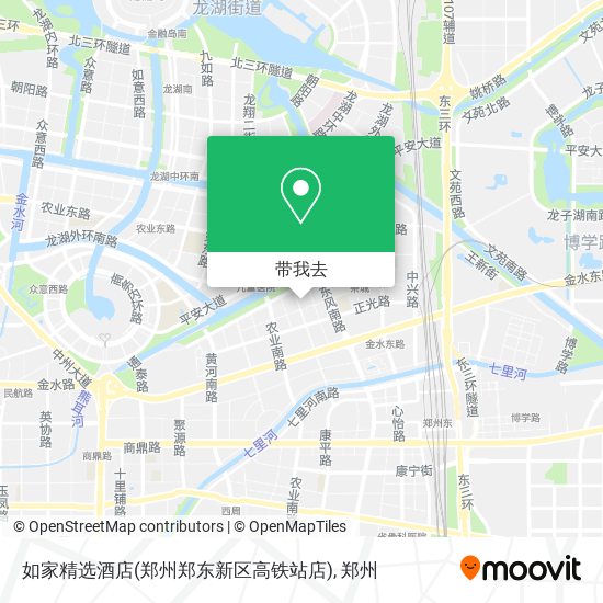 如家精选酒店(郑州郑东新区高铁站店)地图