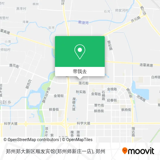 郑州郑大新区顺发宾馆(郑州师新庄一店)地图