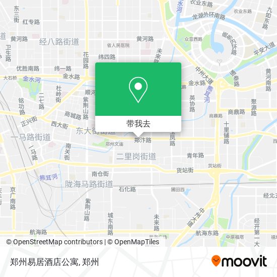 郑州易居酒店公寓地图