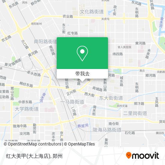 红大美甲(大上海店)地图