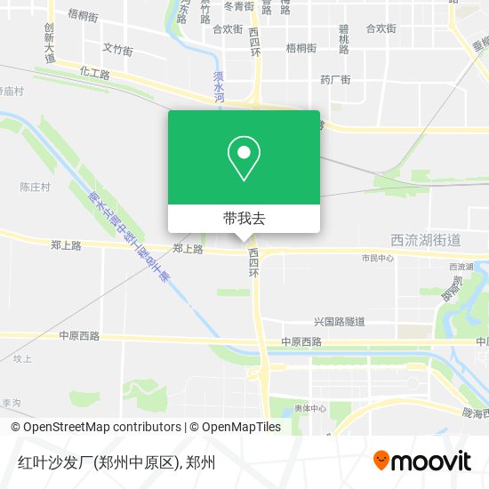 红叶沙发厂(郑州中原区)地图