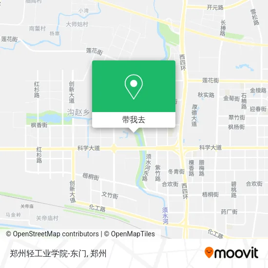 郑州轻工业学院-东门地图