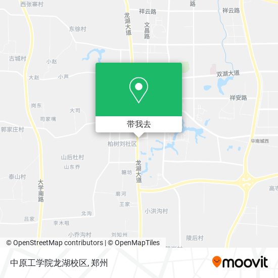 中原工学院龙湖校区地图