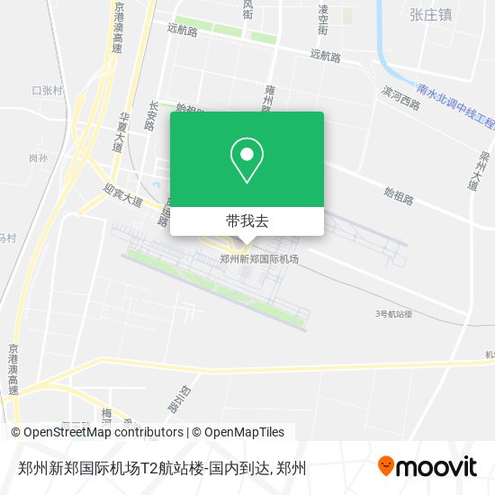 郑州新郑国际机场T2航站楼-国内到达地图
