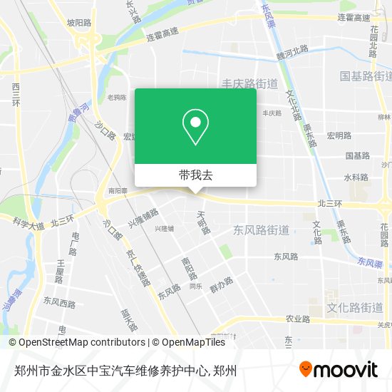 郑州市金水区中宝汽车维修养护中心地图