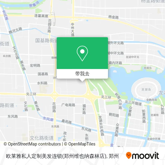 欧莱雅私人定制美发连锁(郑州维也纳森林店)地图