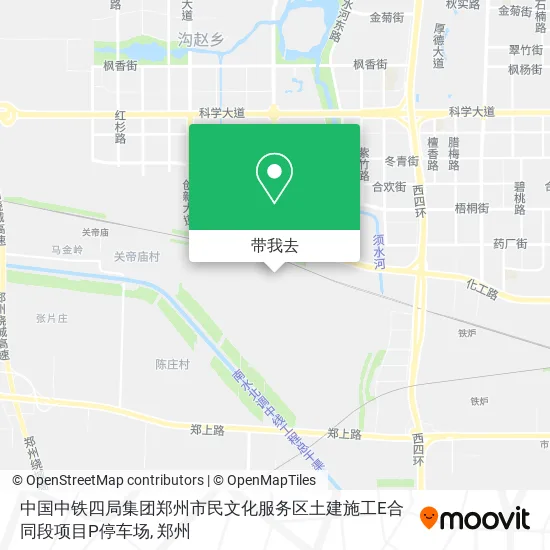 中国中铁四局集团郑州市民文化服务区土建施工E合同段项目P停车场地图